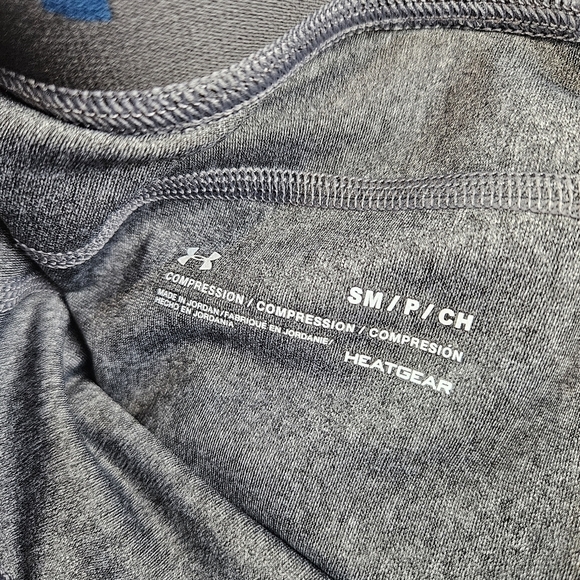 Under Armour Gray Blue Leggings Small - Picture 6 of 8